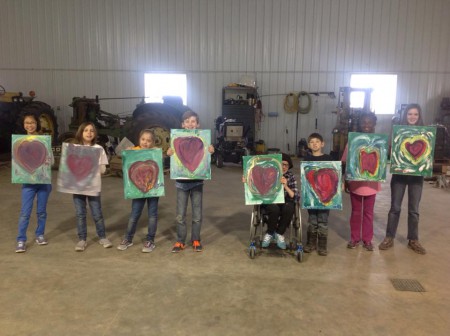 February 5, 2016 Colorful Heart. Lake Elementary School Field Trip